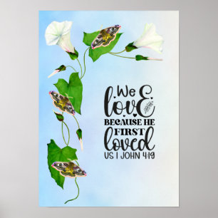 Wir Liebe, weil er uns zum ersten Mal liebte 1 Joh Poster