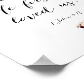 Wir Liebe, weil er uns zum ersten Mal Verse liebt  Poster (Ecke)