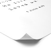 Wir Liebe, weil er uns zum ersten Mal Verse liebt Poster (Ecke)