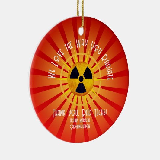 Wir Liebe, wie man strahlt Keramik Ornament (Rechts)