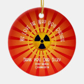 Wir Liebe, wie man strahlt Keramik Ornament (Vorne)