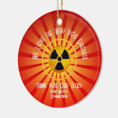 Wir Liebe, wie man strahlt Keramik Ornament (Links)