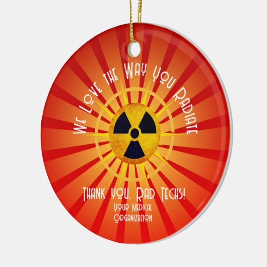 Wir Liebe, wie man strahlt Keramik Ornament (Links)