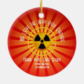 Wir Liebe, wie man strahlt Keramik Ornament (Hinten)