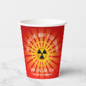 Wir Liebe, wie man strahlt Pappbecher (Vorderseite)