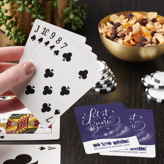 Wir Liebe Winter! Fun Snowy Night Playing Cards Spielkarten (In Situ)