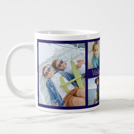 Wir Liebe Yaya Großvater 6 Foto Jumbo-Tasse (Links)
