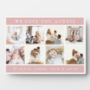 Wir Liebe You Auntie Plaque Fotoplatte