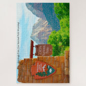 Wir Liebe Zion Nationalpark Wyoming. Jigsaw Puzzle (Vertikal)