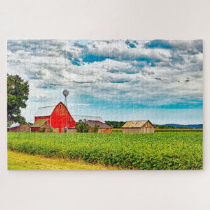 Wir lieben alte Scheunen in Wisconsin. Puzzle