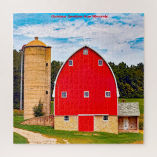 Wir lieben alte Scheunen in Wisconsin. Puzzle