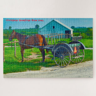 Wir lieben Amish Carraiges in Iowa. Puzzle