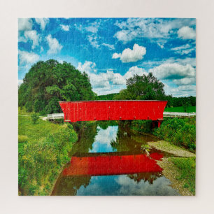 Wir lieben Brücken in Iowa. Puzzle
