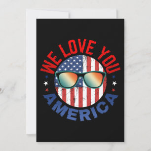 wir lieben dich amerika  einladung