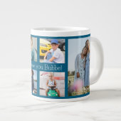 Wir lieben dich Bubbe Großmutter 6 Fotos Jumbo-Tasse (Vorderseite Rechts)