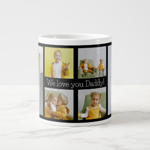 Wir lieben dich, Daddy 6 Foto  Jumbo-Tasse