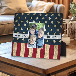 Wir lieben dich Daddy Foto Militär Amerikanische F Fotoplatte