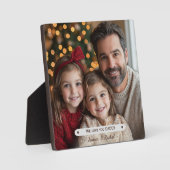 Wir lieben dich, Daddy, zum Vatertag Fotoplatte (Vorderseite)