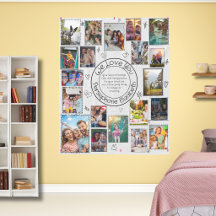 Wir lieben dich Doodle 20 Foto-Collage-Andenken