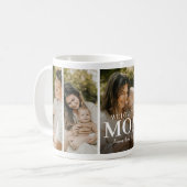 Wir lieben dich Mama 5 Foto Collage Kaffeetasse (Vorderseite Links)