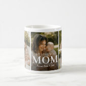 Wir lieben dich Mama 5 Foto Collage Kaffeetasse (Mittel)