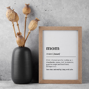 Wir lieben dich Mama Definitionsposter Muttertag G Poster