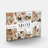 Wir lieben dich Mama Einfaches Mutter Collage Erin Fotoblock (Links)