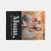 Wir lieben dich Mama Foto-Geschenk Fleecedecke (Vorderseite (Horizontal))