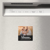 Wir lieben dich Mama Foto-Geschenk Magnet (In Situ (Geschirrspüler))