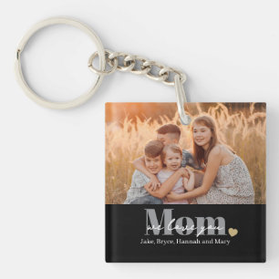 Wir lieben dich Mama Foto-Geschenk Schlüsselanhänger