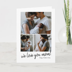 wir lieben dich Mama Foto Muttertagskarte Feiertagskarte