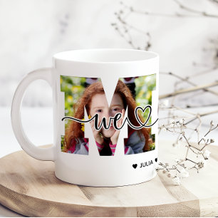 Wir lieben dich Mama Foto und Namen hinzufügen Kaffeetasse