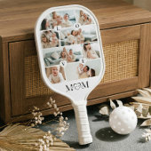 Wir lieben dich, Mama - personalisierte Mutter-Fot Pickleball Schläger