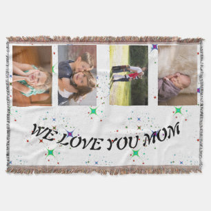 Wir lieben dich, Mama, Sternenlicht-Foto-Banner-De Decke