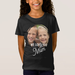 WIR LIEBEN DICH Muttertag Mama Familienfoto T-Shir T-Shirt