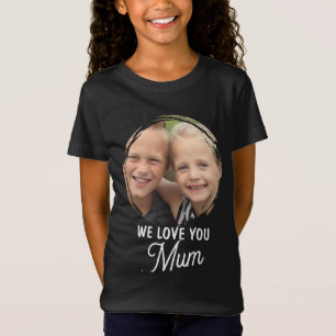 WIR LIEBEN DICH Muttertag Mama Familienfoto T-Shir T-Shirt