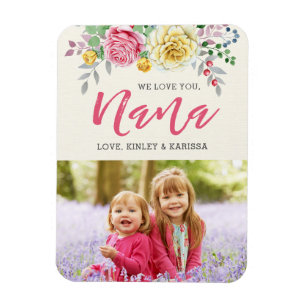 Wir lieben dich Nana Foto-Magnet Magnet