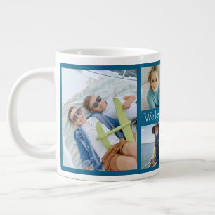 Wir lieben dich Nonna Großmutter 6 Foto Jumbo-Tasse
