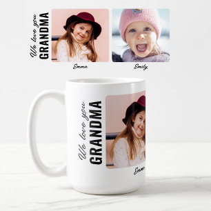Wir lieben dich Oma 2 Enkelkinder Benutzerfoto Kaffeetasse