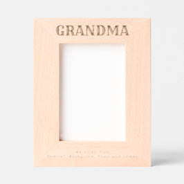 Wir lieben dich, Oma Geätzte Rahmen