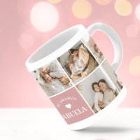 Wir lieben dich Oma Personalisierter Foto-Kaffeebe
