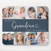 Wir lieben dich Oma Skript 8 Foto Modern Mousepad (Vorne)