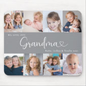 Wir lieben dich Oma Skript 8 Foto Modern Mousepad (Vorne)