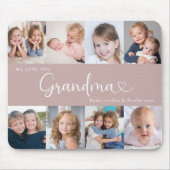 Wir lieben dich Oma Skript 8 Foto Modern Mousepad (Vorne)