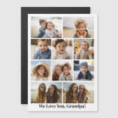 Wir lieben dich Opa - 10 Foto-Collage - Magnet (Vorne/Hinten)