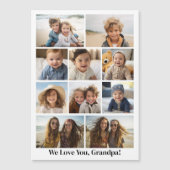 Wir lieben dich Opa - 10 Foto-Collage - Magnet (Vorderseite)