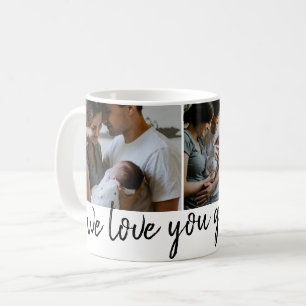 wir lieben dich opa modern 3 Foto Vater-Tag  Kaffeetasse