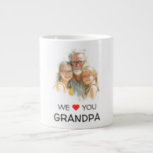 Wir lieben dich Opa Tasse | Personalisiertes Foto