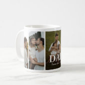 Wir lieben dich Papa 5-Foto-Collage Kaffeetasse (Vorderseite Links)