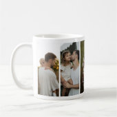 Wir lieben dich Papa 5-Foto-Collage Kaffeetasse (Links)